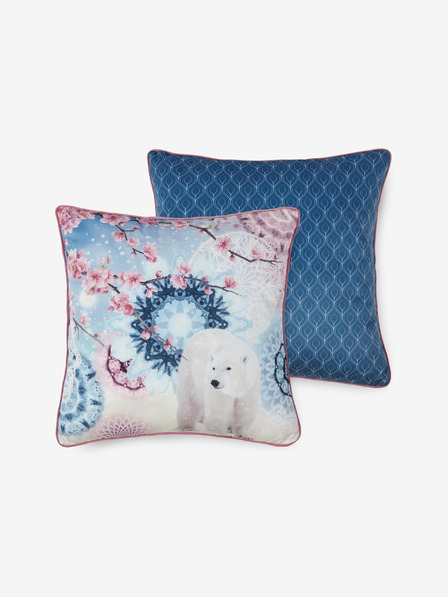 Hip Bedding 48 cm - plavi dvostrani jastuk Home Hip Kodiak s uzorkom