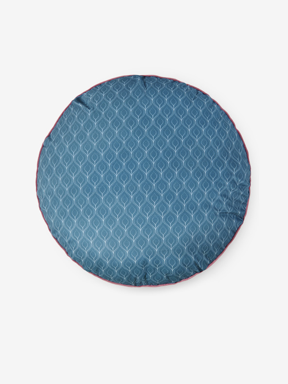 Hip Bedding Promjer 55 cm - Home Hip Kodiak plavi dvostrani jastuk s uzorkom
