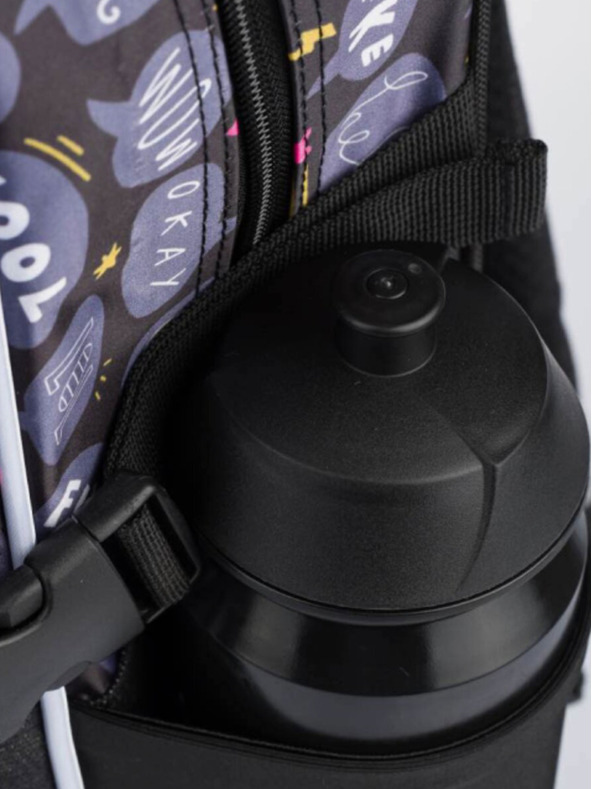 BAAGL  Crni školski ruksak Cubic Sneakers Baagl