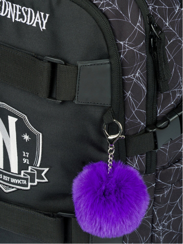 BAAGL  Crni školski ruksak Skate Wednesday Nevermore Baagl