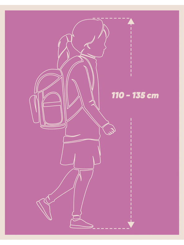 BAAGL  Ljubičasti školski ruksak Airy Pets Baagl