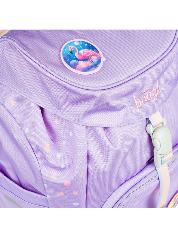 BAAGL  Ljubičasti školski ruksak Airy Pets Baagl