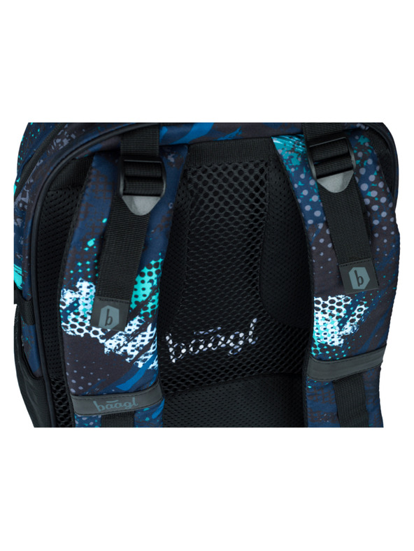 BAAGL  Plavi školski ruksak Skate Structures Baagl