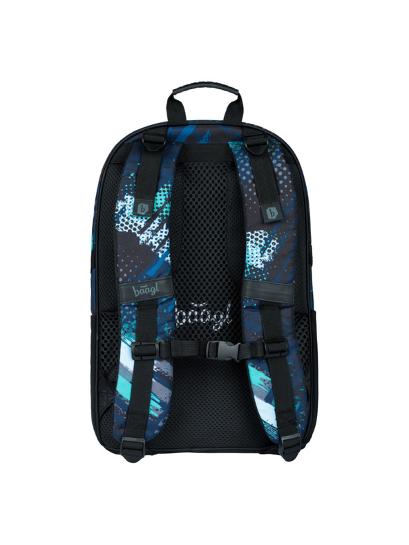 BAAGL  Plavi školski ruksak Skate Structures Baagl