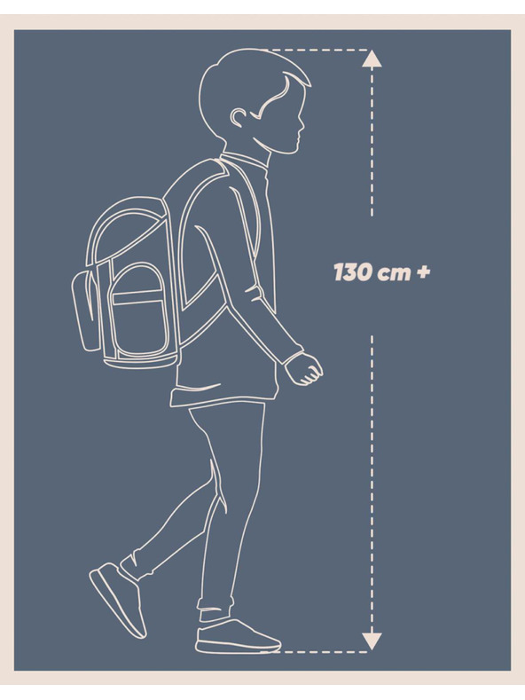 BAAGL  Plavi školski ruksak Skate Structures Baagl