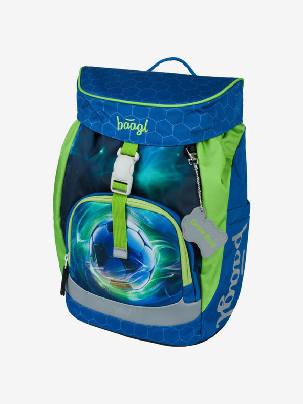 BAAGL  Plavi školski ruksak Prozračna nogometna lopta Baagl