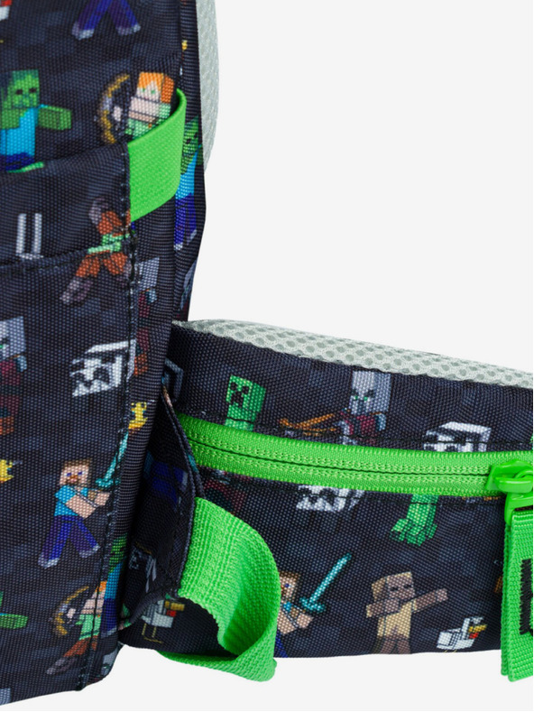 BAAGL  Prozračni plavi školski ruksak Minecraft Baagl