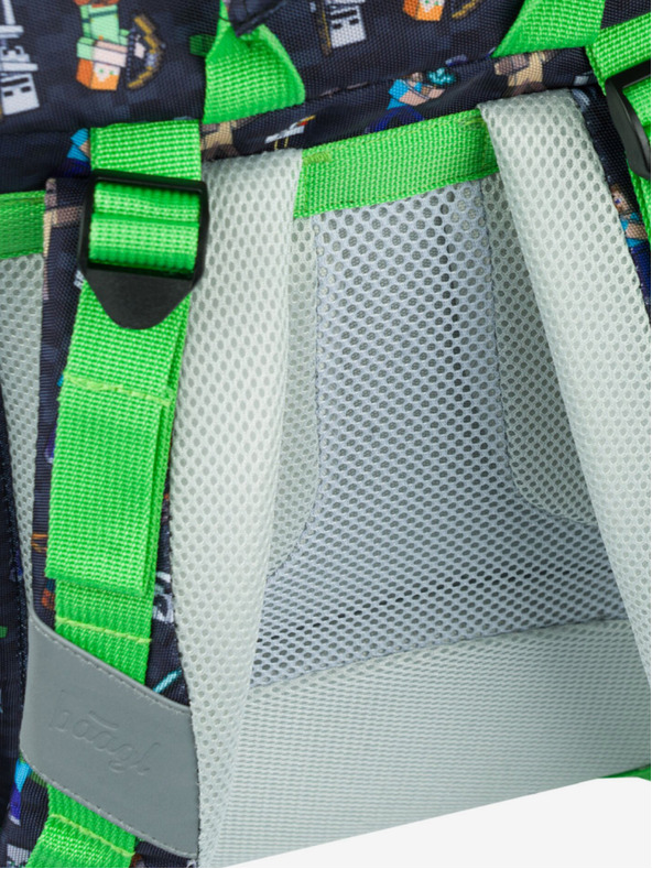 BAAGL  Prozračni plavi školski ruksak Minecraft Baagl