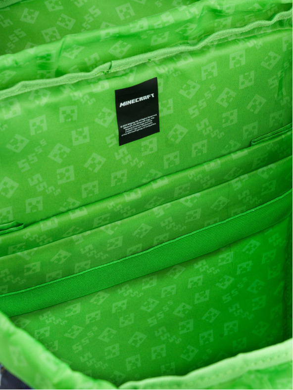 BAAGL  Prozračni plavi školski ruksak Minecraft Baagl