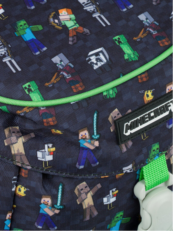 BAAGL  Prozračni plavi školski ruksak Minecraft Baagl