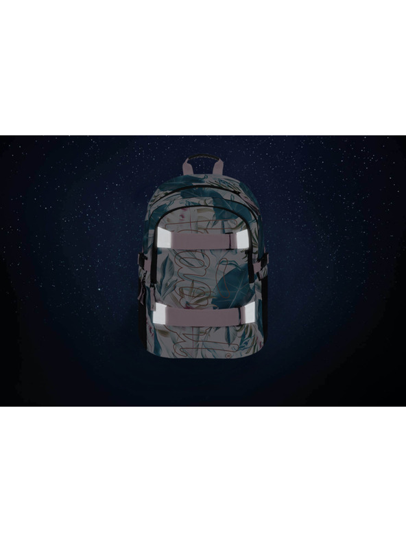 BAAGL  Purple Skate Leafs Baagl školski ruksak