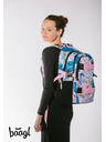 BAAGL  Purple Skate Leafs Baagl školski ruksak