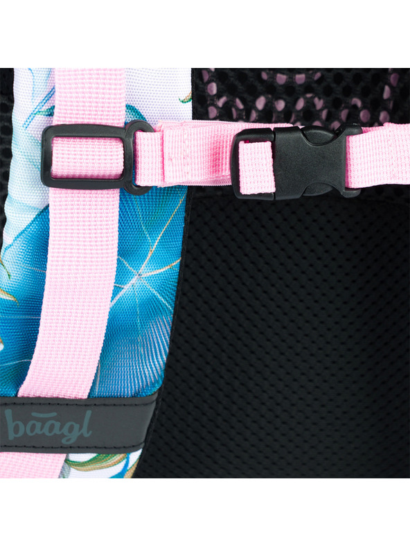 BAAGL  Purple Skate Leafs Baagl školski ruksak