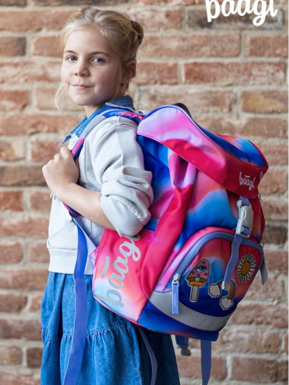 BAAGL  Crveni školski ruksak Airy Hippie Baagl