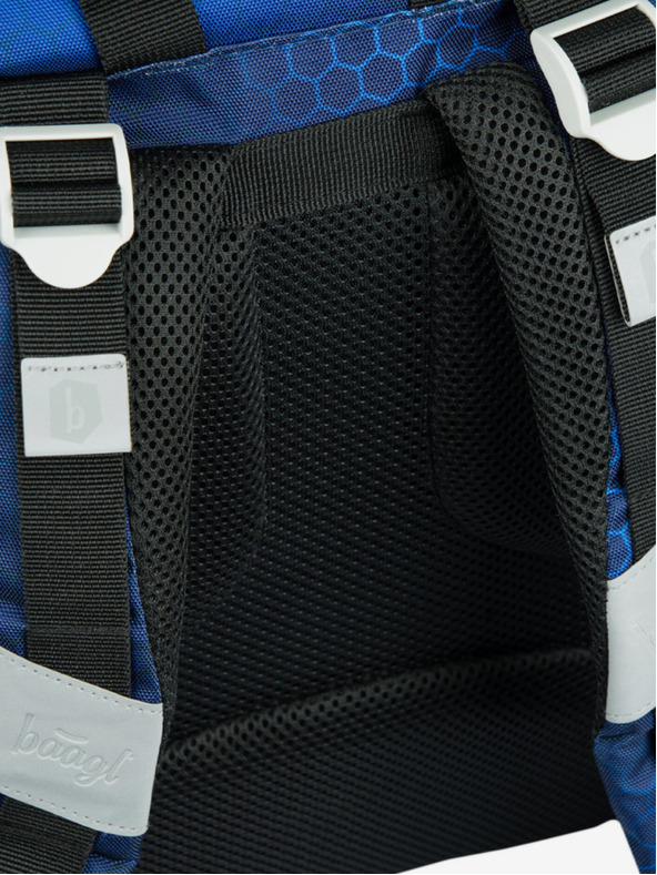 BAAGL  Plavi školski ruksak Airy Motorbike Baagl