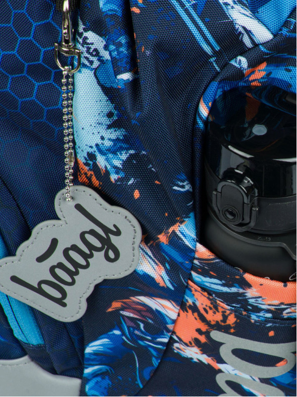 BAAGL  Plavi školski ruksak Airy Motorbike Baagl