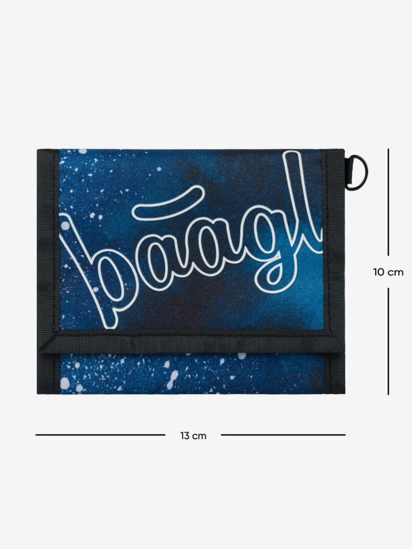 BAAGL  Plavi novčanik Baagl Steel