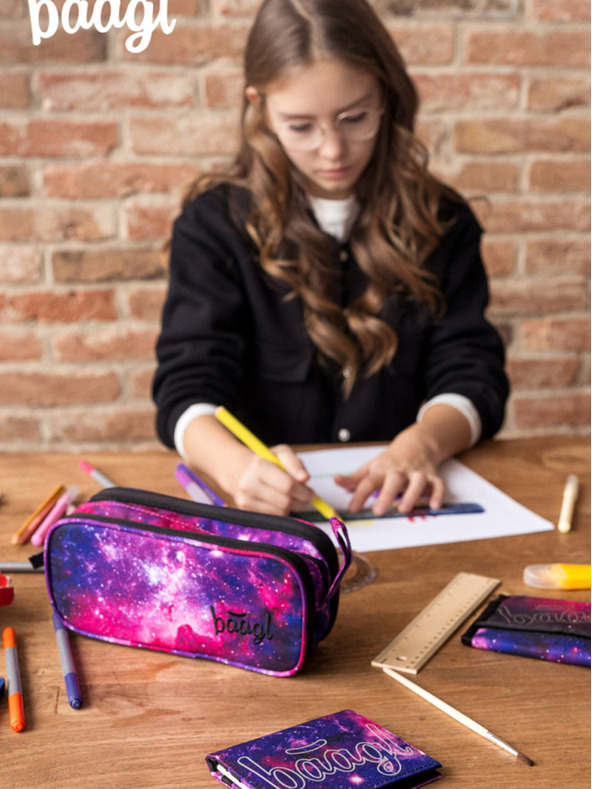 BAAGL  Baagl Galaxy ljubičasti studentski novčanik