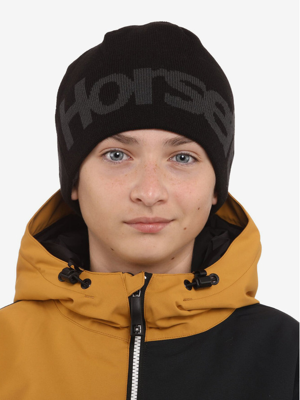 Horsefeathers Dječja kapa Fuse - crna HORSEFEATHERS