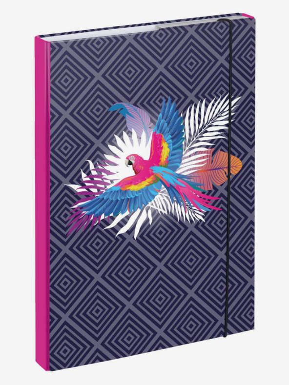 BAAGL  Ljubičaste ploče za školske bilježnice A4 Parrot Baagl