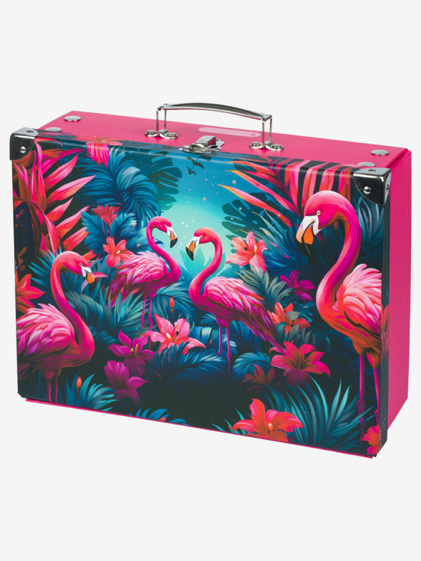 BAAGL  Ružičasta sklopiva školska torba s okovom Baagl Flamingo