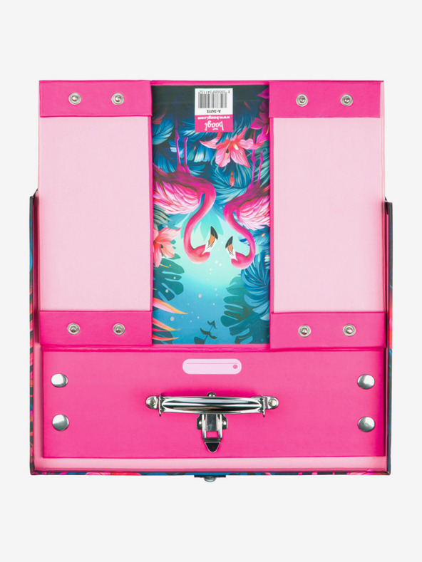 BAAGL  Ružičasta sklopiva školska torba s okovom Baagl Flamingo