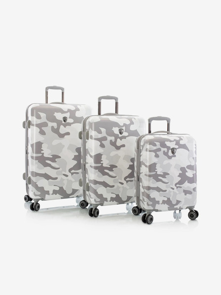 Heys Set od tri bijela Heys White Camo putna kofera S,M,L