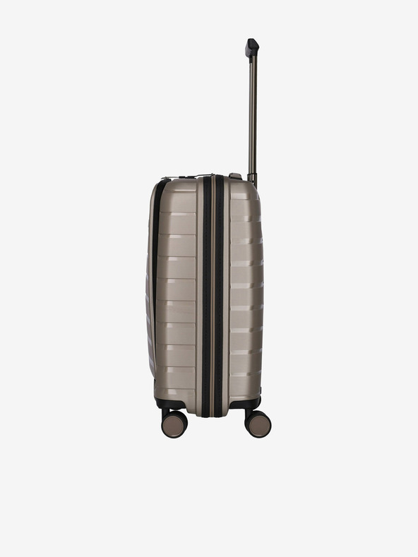 Travelite Bež putni kovčeg Travelite Air Base 4w S Prednji džep Champagne