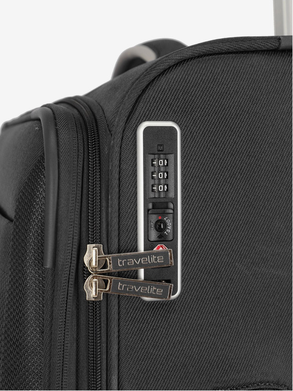 Travelite Crni putni kofer Travelite Miigo 4w L Black