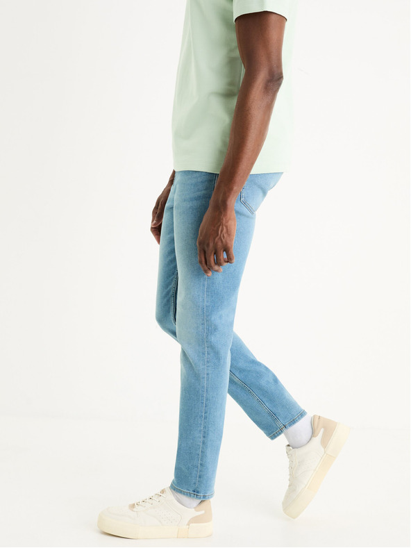 Celio Svijetloplave muške uske traperice Celio Foslim