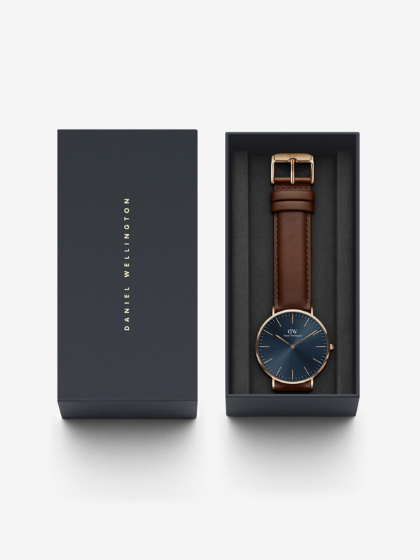 Daniel Wellington Tamnosmeđi muški kožni sat Daniel Wellington CLASSIC