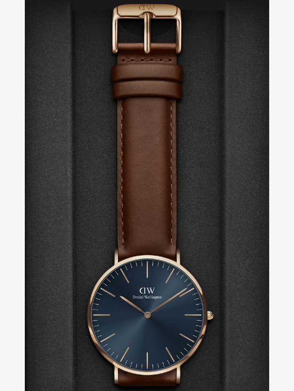 Daniel Wellington Tamnosmeđi muški kožni sat Daniel Wellington CLASSIC