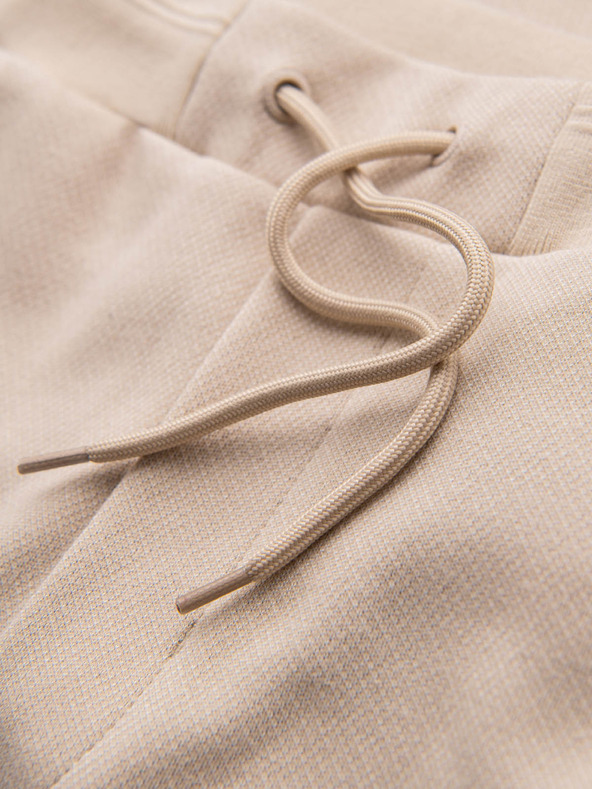 Ombre Clothing Muška pamučna trenirka BASIC bež Ombre Clothing