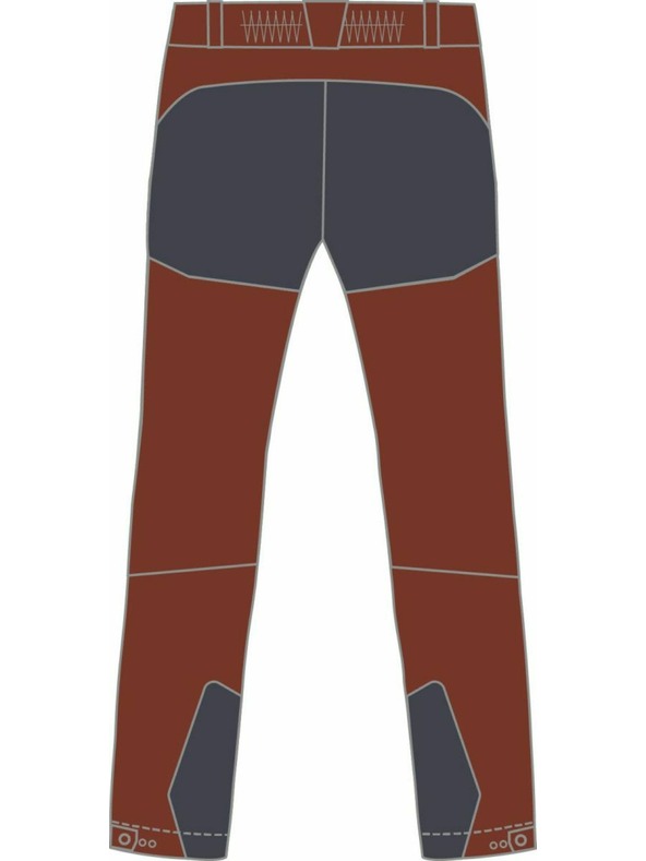 Kilpi Muške vanjske hlače Kilpi VILLAIN-M Tamno crvene