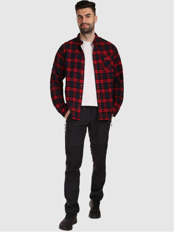 Kilpi Muška sportska flanelska majica Kilpi FLANNY-M Red