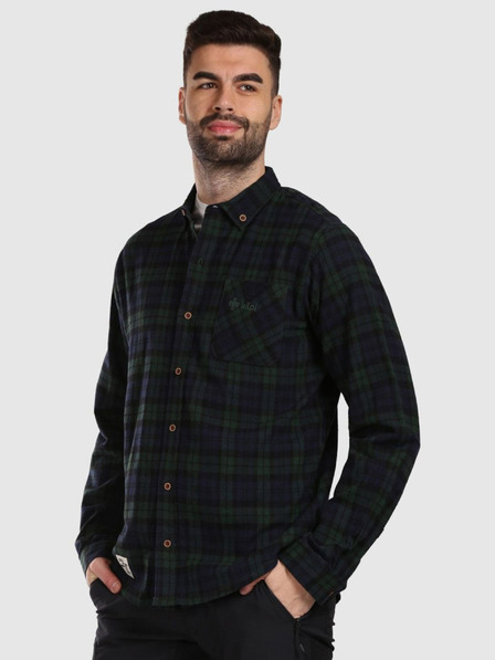 Kilpi Muška sportska flanelska majica Kilpi FLANNY-M tamno zelena