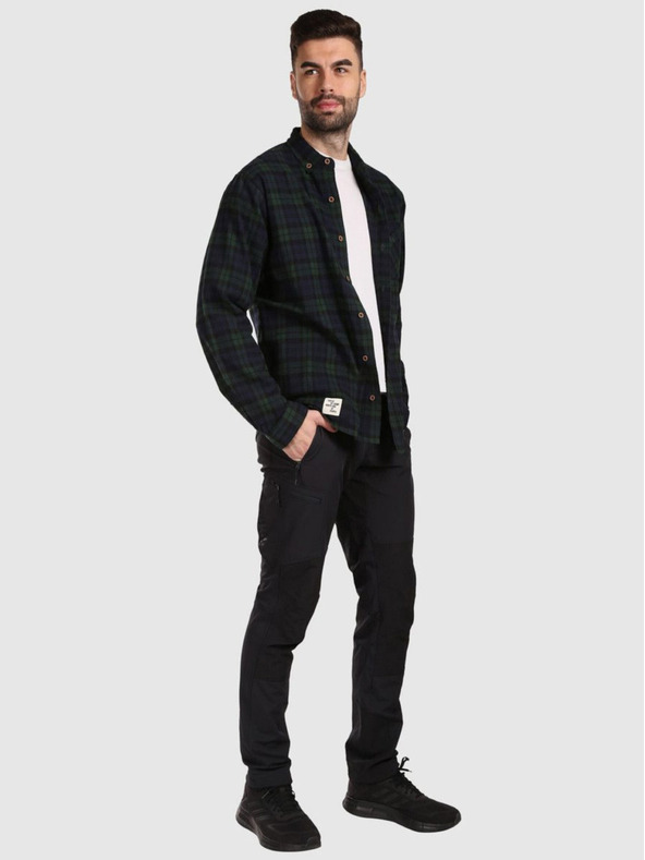 Kilpi Muška sportska flanelska majica Kilpi FLANNY-M tamno zelena