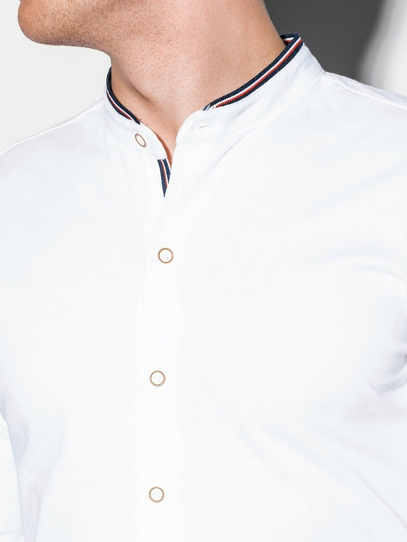 Ombre Clothing Muška košulja dugih rukava K542 - bijela