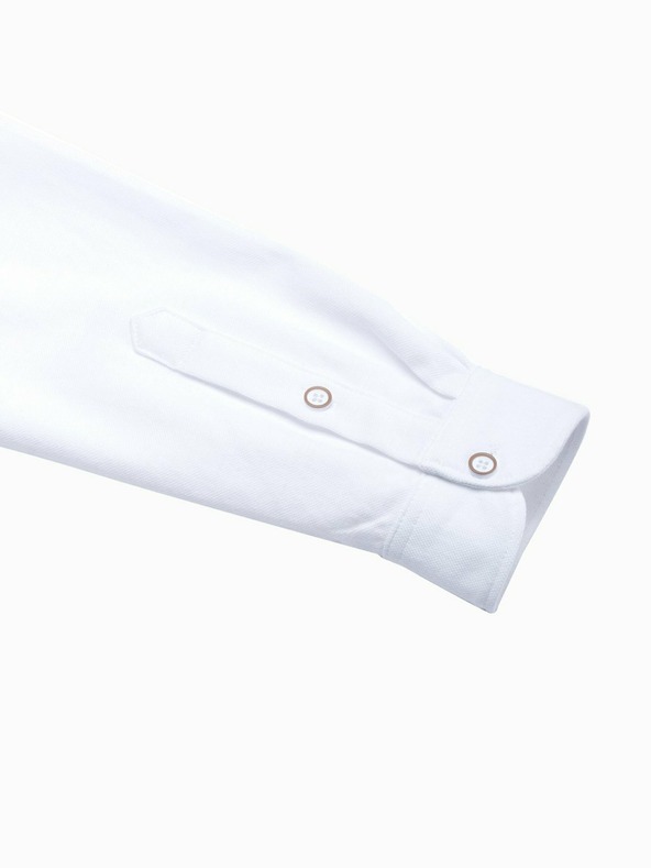 Ombre Clothing Muška košulja dugih rukava K542 - bijela