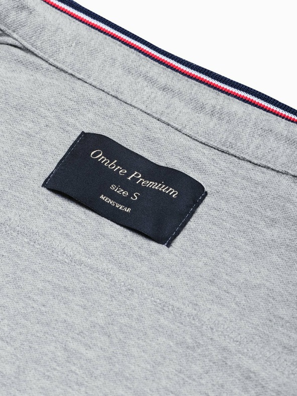 Ombre Clothing Muška košulja dugih rukava K542 - siva