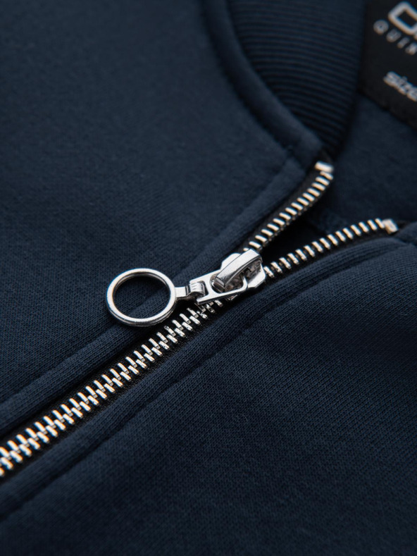 Ombre Clothing Muška majica s okruglim izrezom od strukturiranog pletiva - Graphite Melange V1 OM-SSNZ-0149 Ombre odjeća