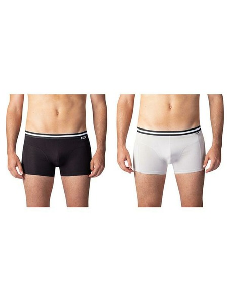 Bellinda Duplo pakiranje pamučnih bokserica - 2x crno - sive