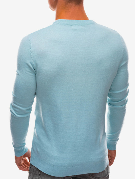 Ombre Clothing Svijetloplavi muški osnovni džemper Ombre Clothing