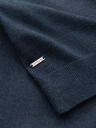 Ombre Clothing Muška pletena dolčevita od viskoze - tamnoplava V4 OM-SWTN-0127 Ombre odjeća