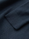 Ombre Clothing Muška pletena dolčevita od viskoze - tamnoplava V4 OM-SWTN-0127 Ombre odjeća
