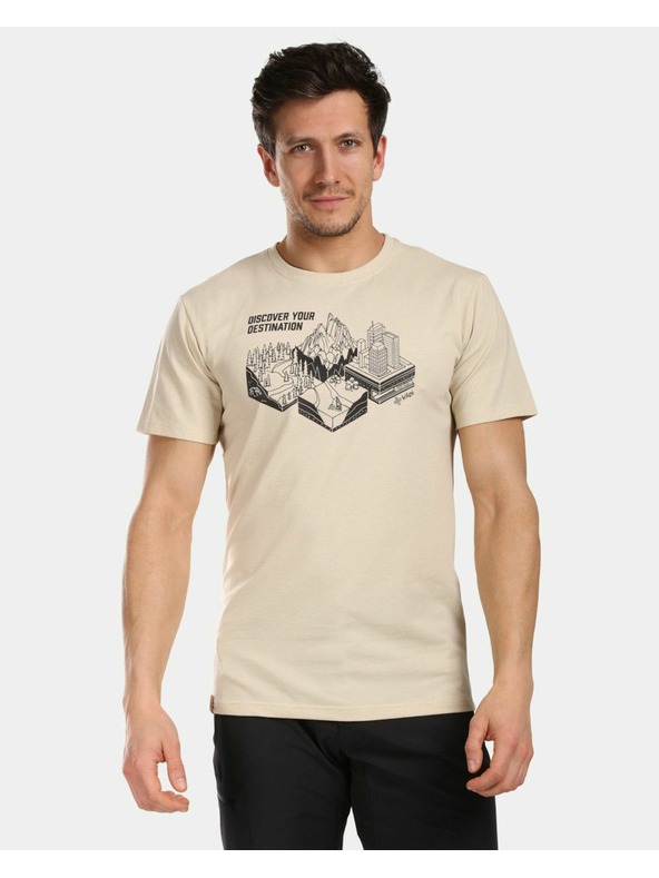 Kilpi Muška pamučna majica Kilpi VIBE-M Bež
