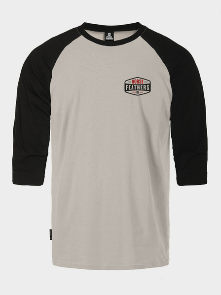 Horsefeathers Majica Hexagon II Raglan - cement veličina L KONJSKA PERJA