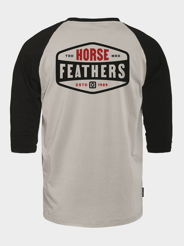 Horsefeathers Majica Hexagon II Raglan - cement veličina L KONJSKA PERJA