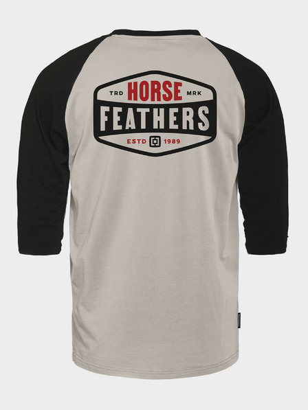 Horsefeathers Majica Hexagon II Raglan - cement veličina L KONJSKA PERJA
