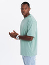 Ombre Clothing Muška majica kratkih rukava LOOSE FIT s džepom mentol Ombre Clothing